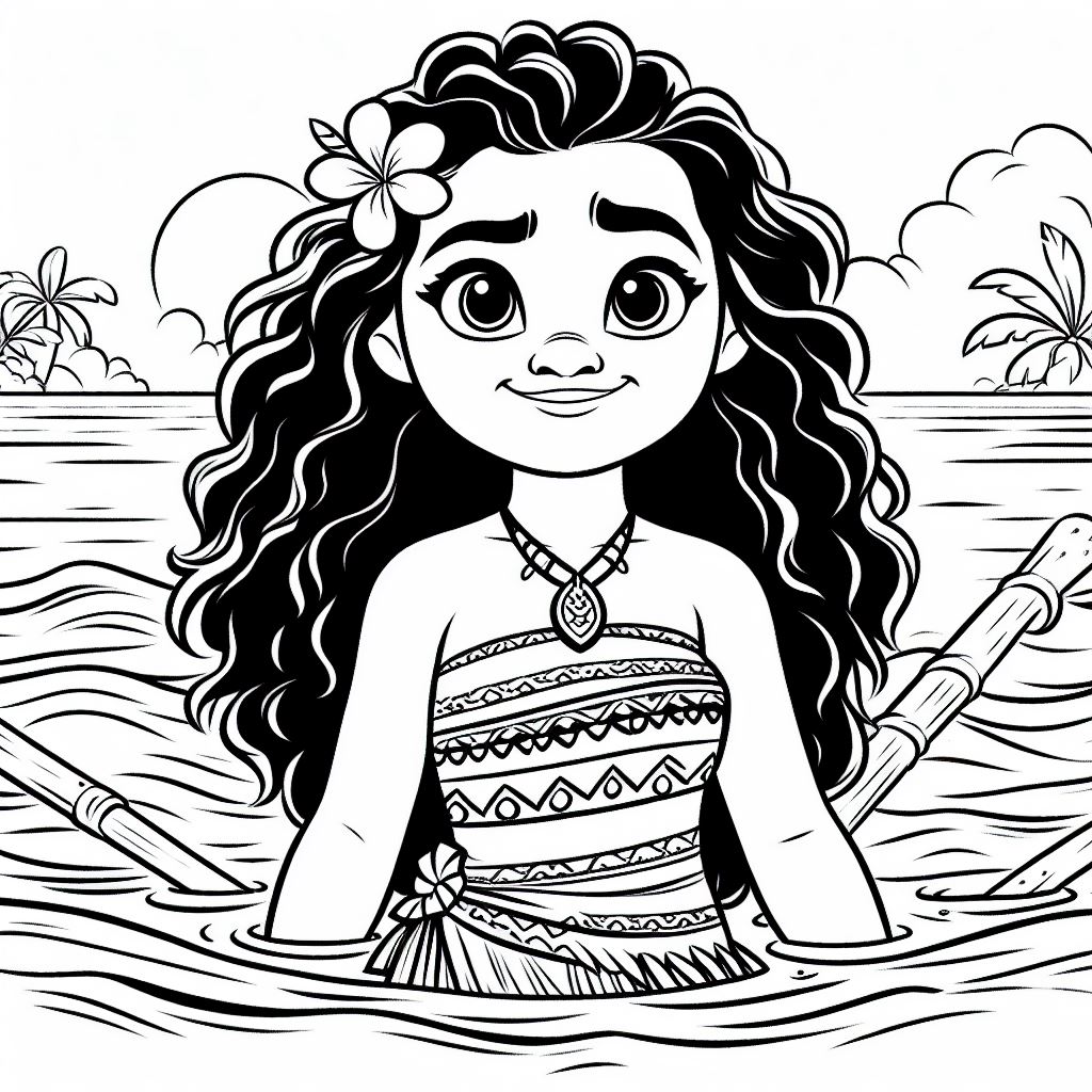 Moana para colorir (2)