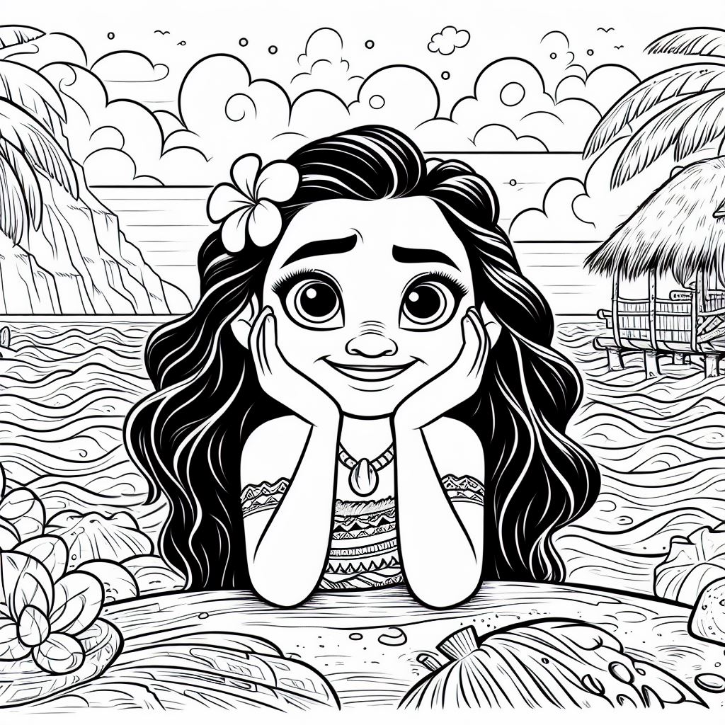 Moana para colorir (3)