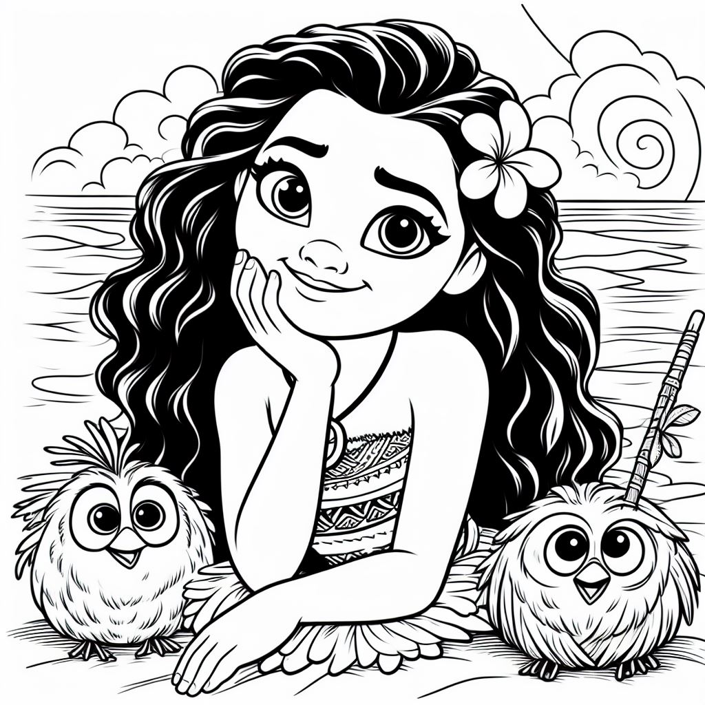 Moana para colorir (6)