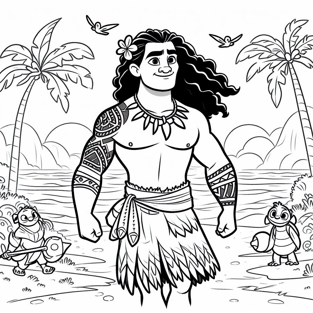 Moana para colorir (8)