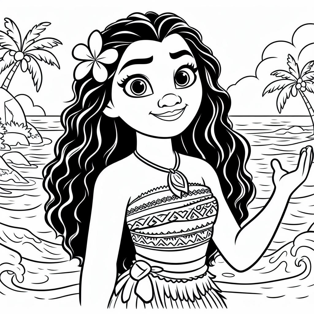 Moana para colorir (9)