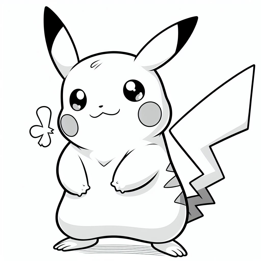 Pikachu para colorir (10)