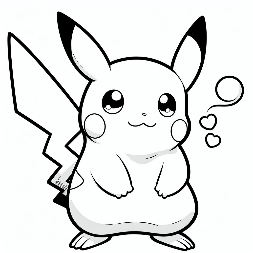 Pikachu para colorir (11)