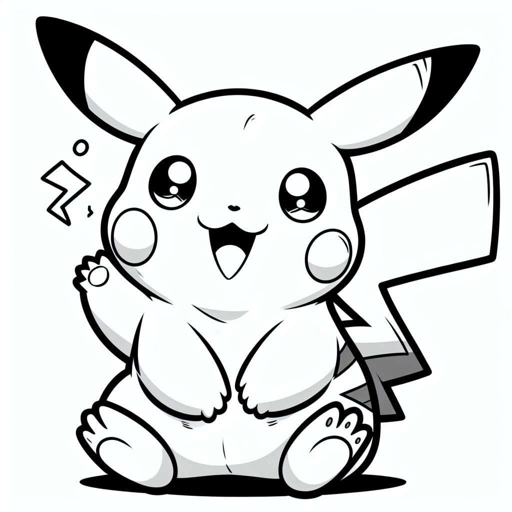 Pikachu para colorir (14)