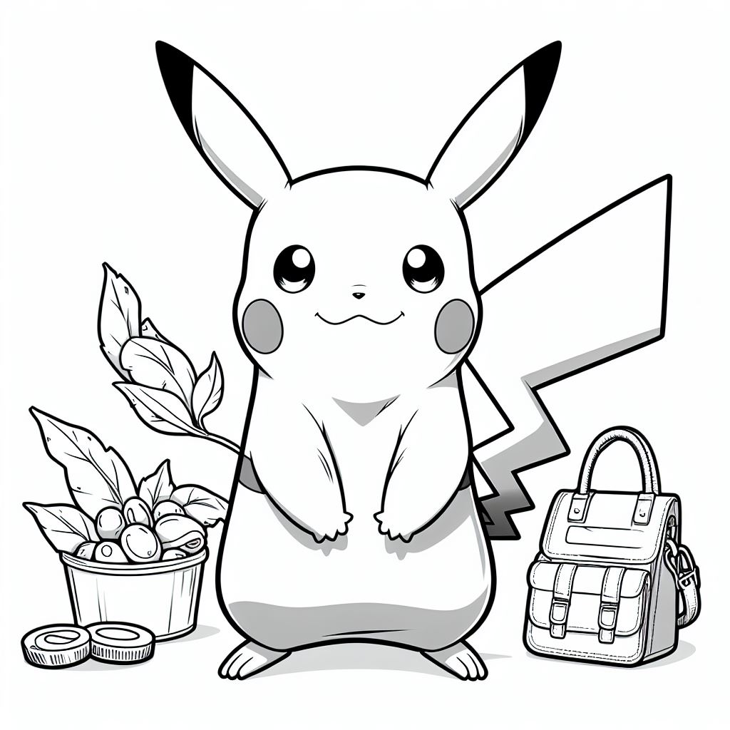 Pikachu para colorir (15)