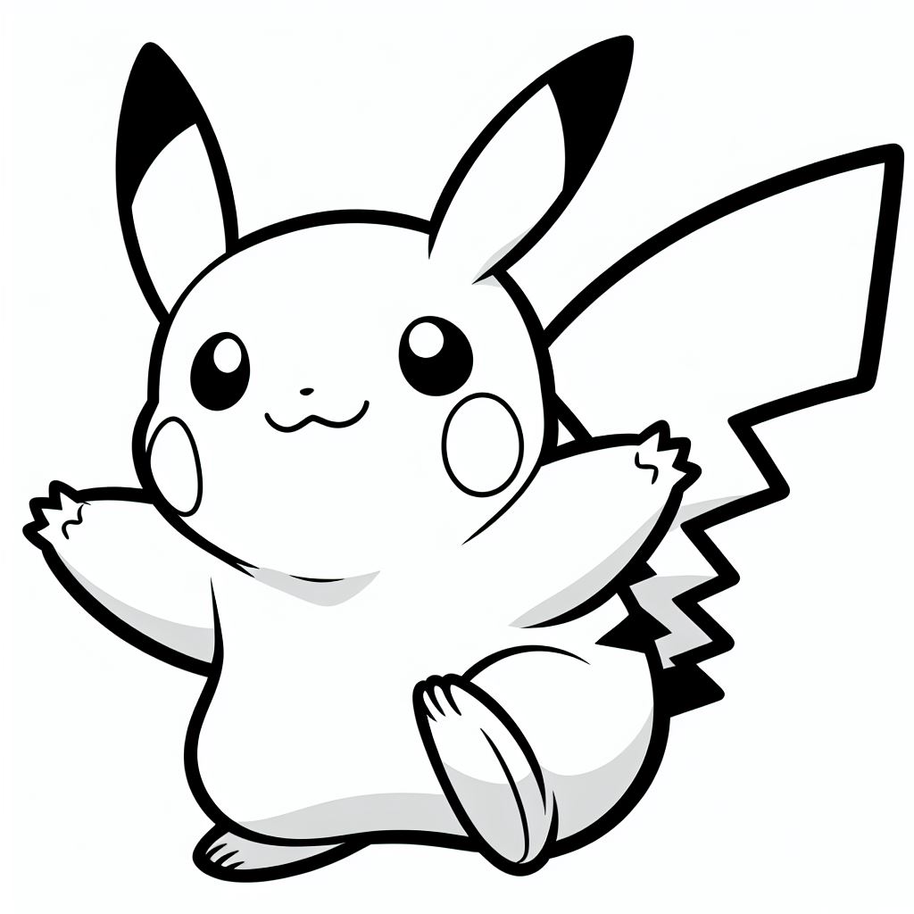 Pikachu para colorir (5)