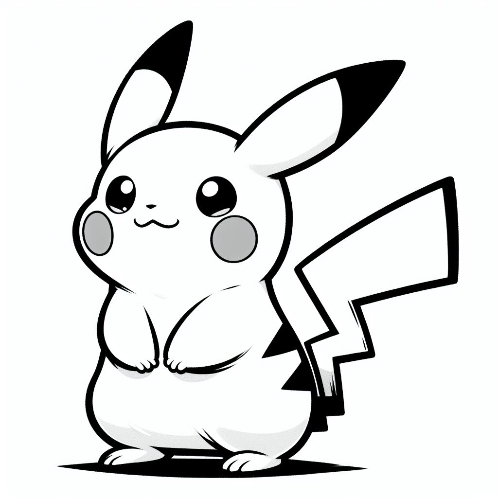 Pikachu para colorir (7)