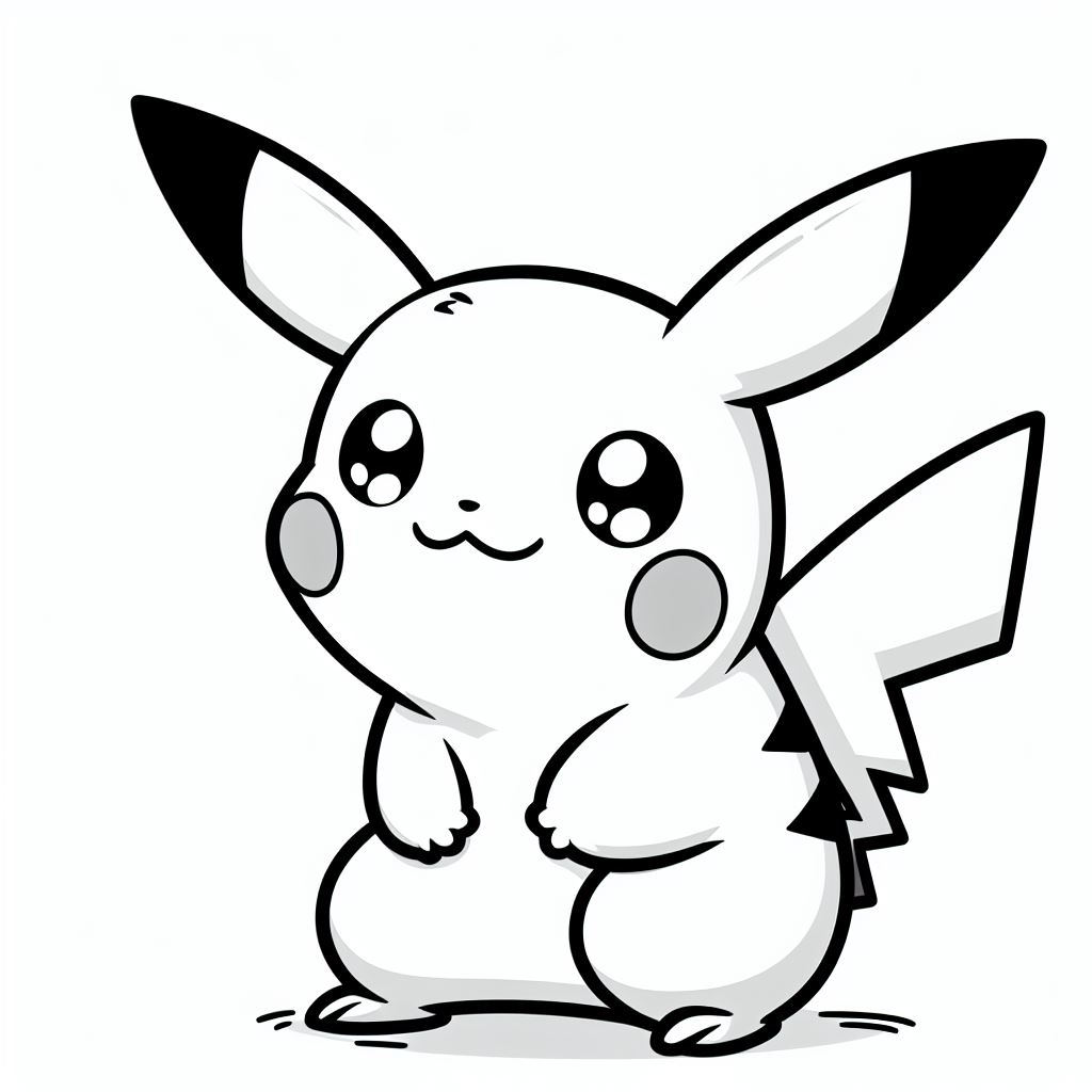 Pikachu para colorir (8)