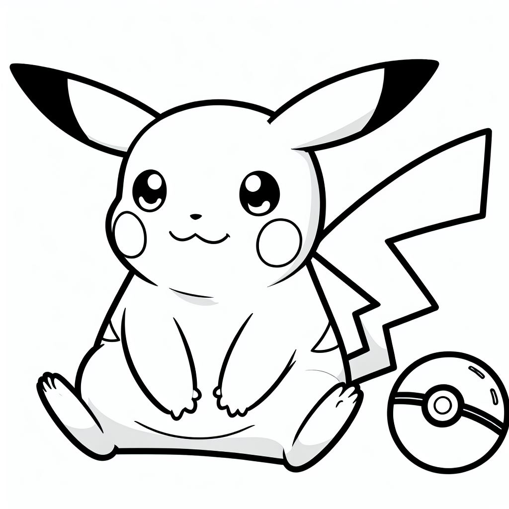 Pikachu para colorir (9)