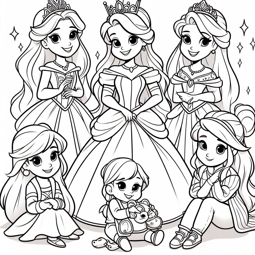 Princesas Disney para colorir (2)