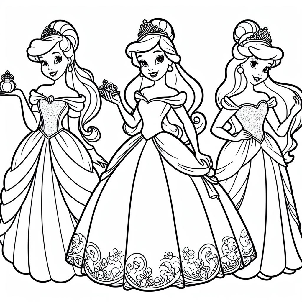 Princesas Disney para colorir (4)