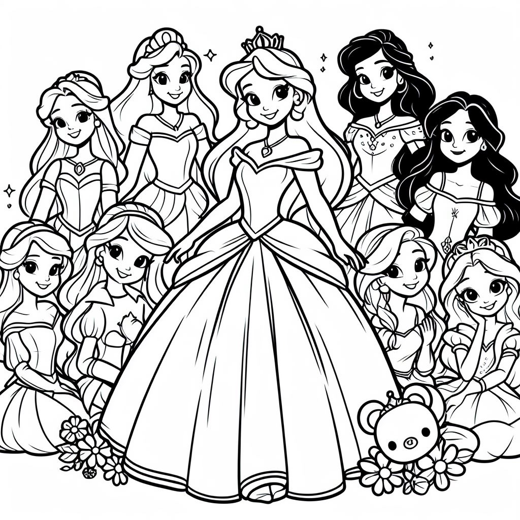 Princesas Disney para colorir (6)