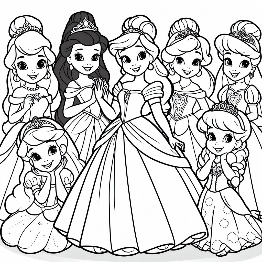 Princesas Disney para colorir (7)