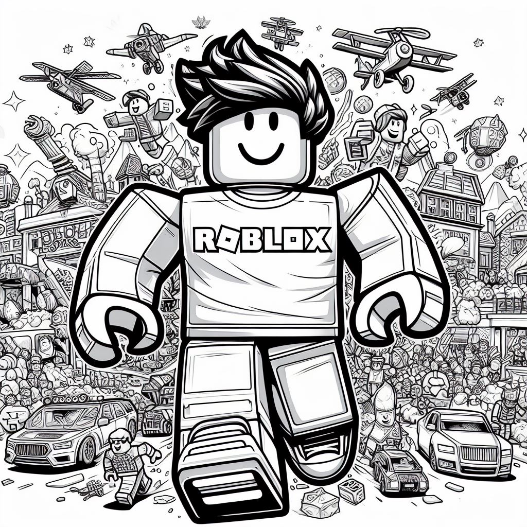 Roblox para colorir (6)