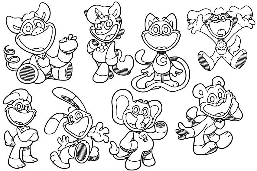 Smiling Critters para colorir (6)