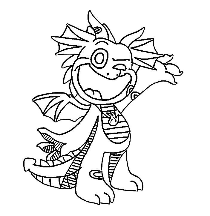 coloriage Smiling Critters pour enfant de 3 ans