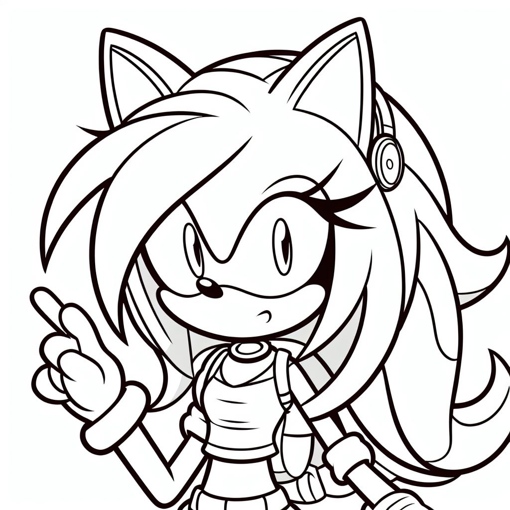 Sonic para colorir (5)