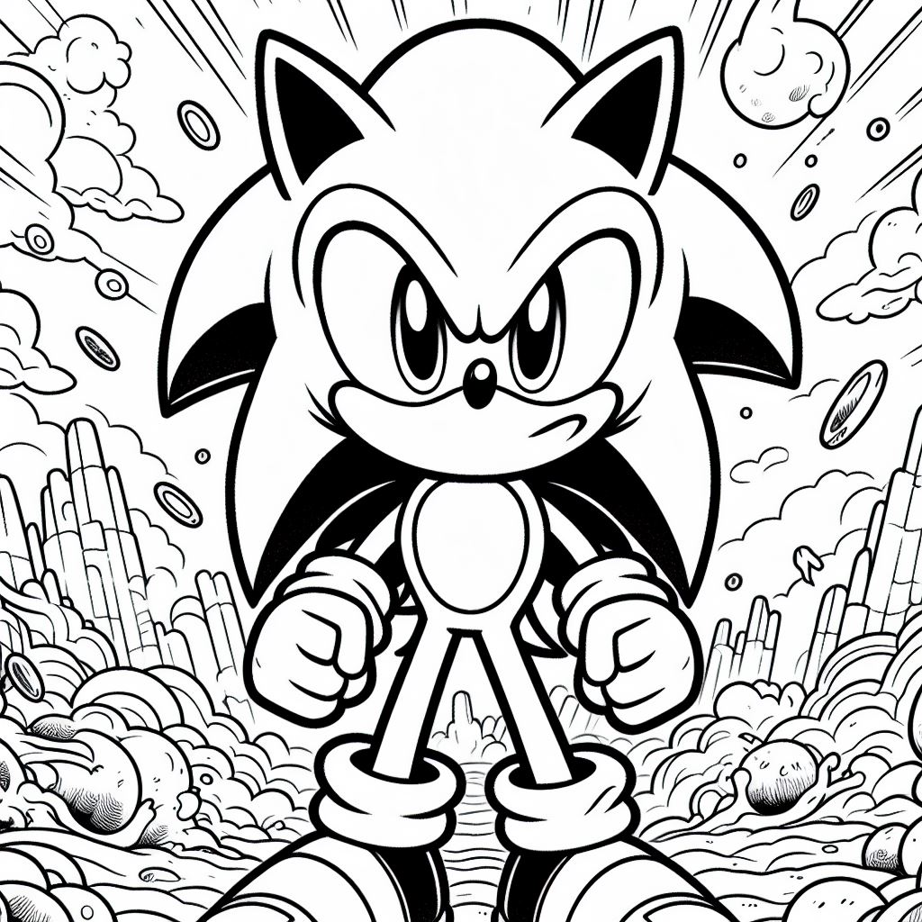 Sonic para colorir (9)