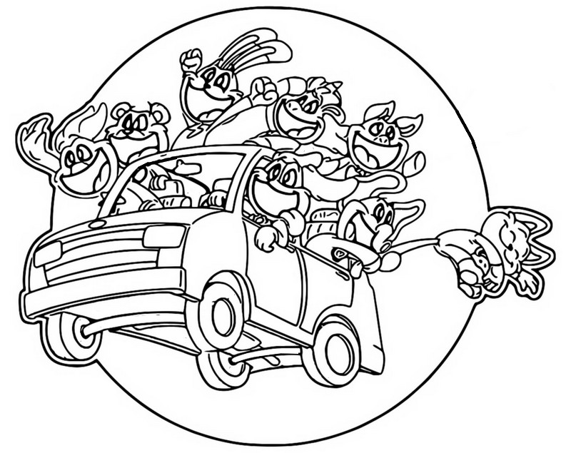 The Smiling Critters Em um carro Poppy Playtime Capítulo 3