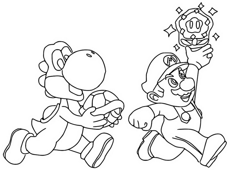 Yoshi & Mario Super Mario Bros Wonder