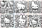 colorir Desenho Hello Kitty para colorir