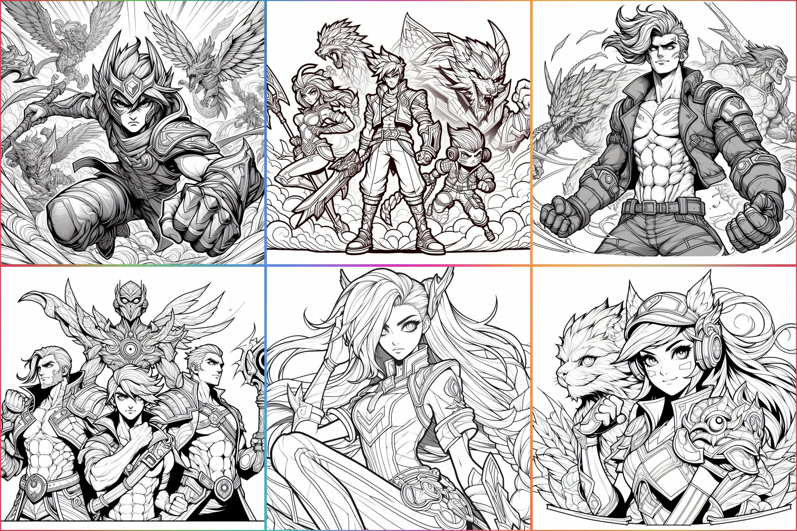 Desenho League of Legends para colorir