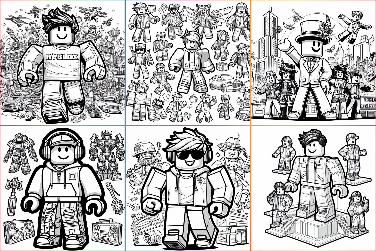 Desenho Roblox para colorir