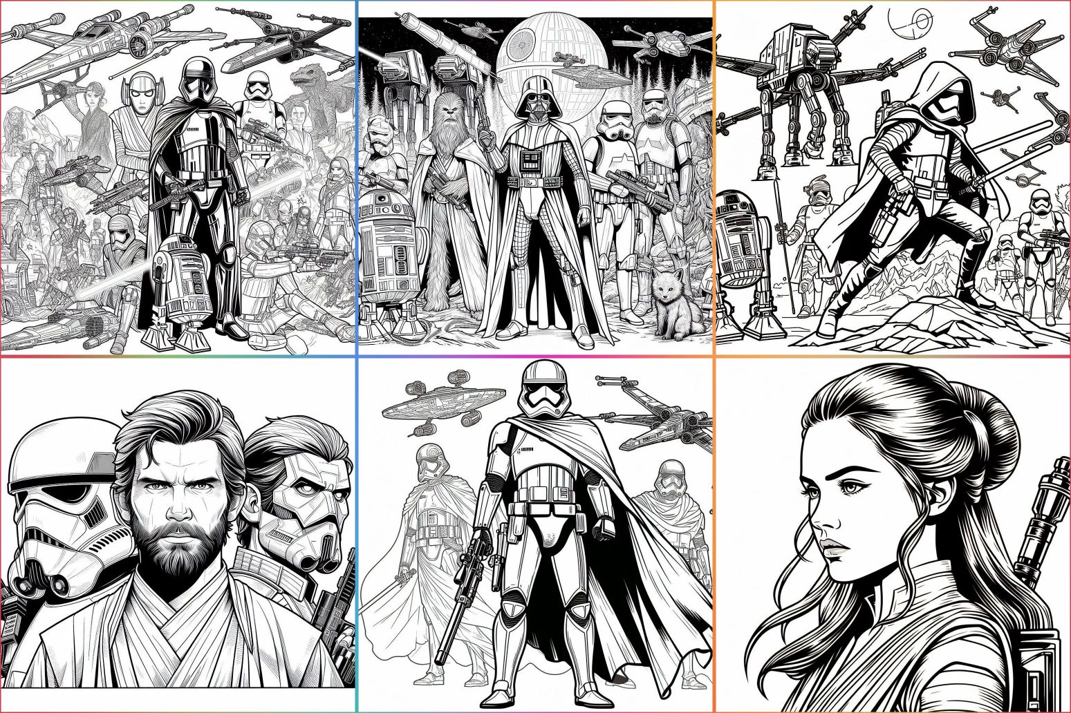 Desenho Star Wars para colorir