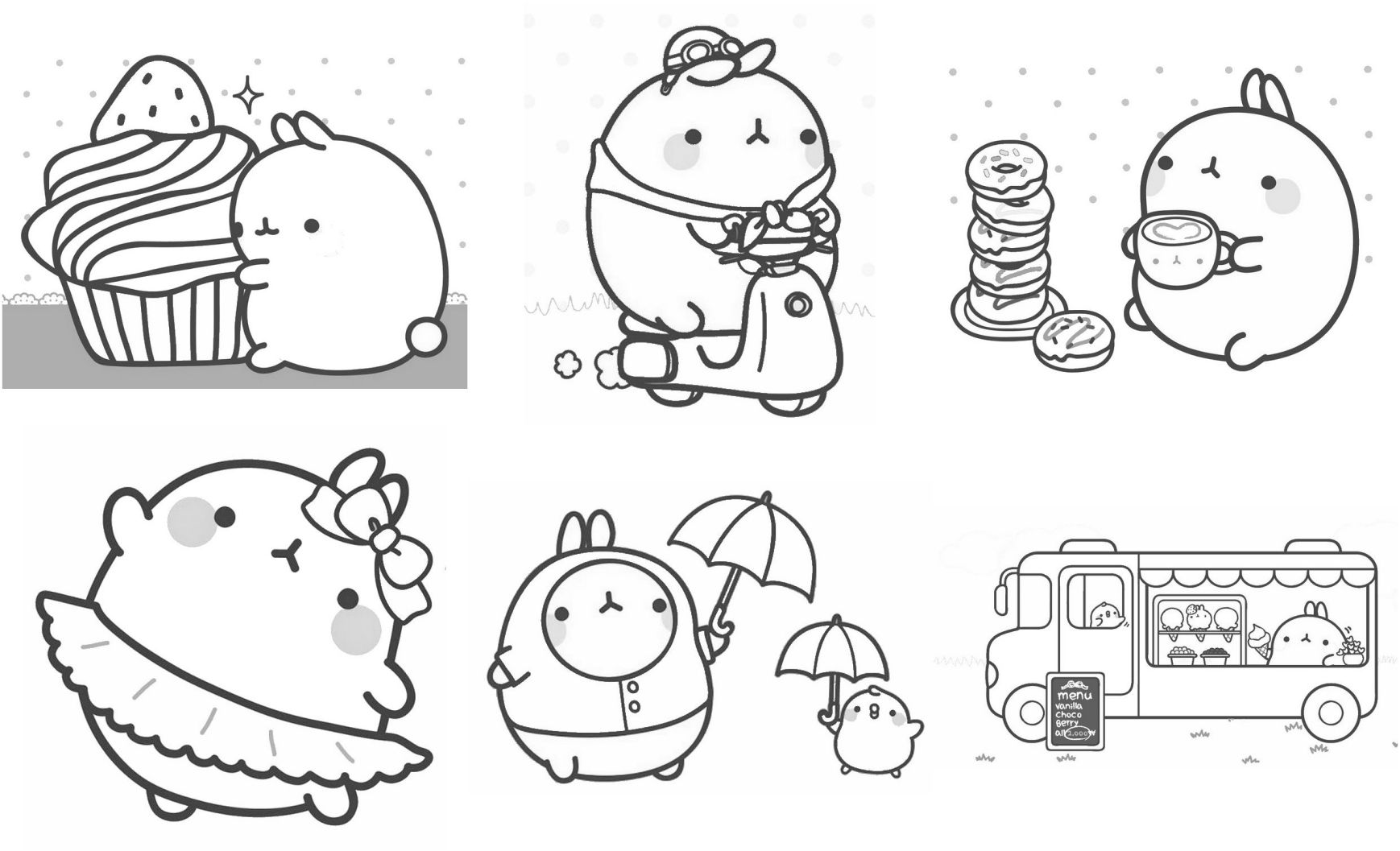 Molang para colorir