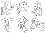 colorir Super Mario Bros Wonder para colorir