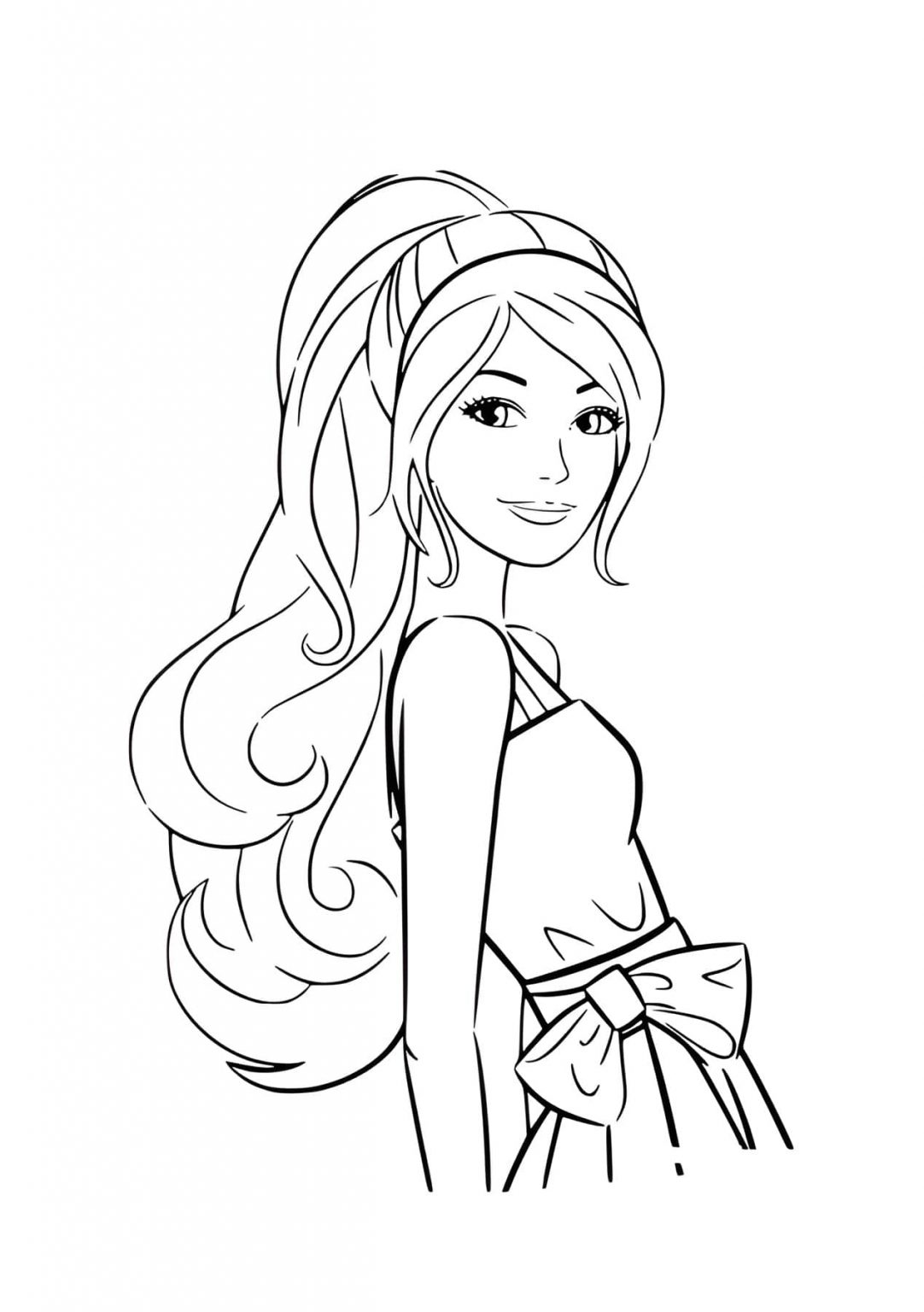 24 Desenhos da Barbie para colorir