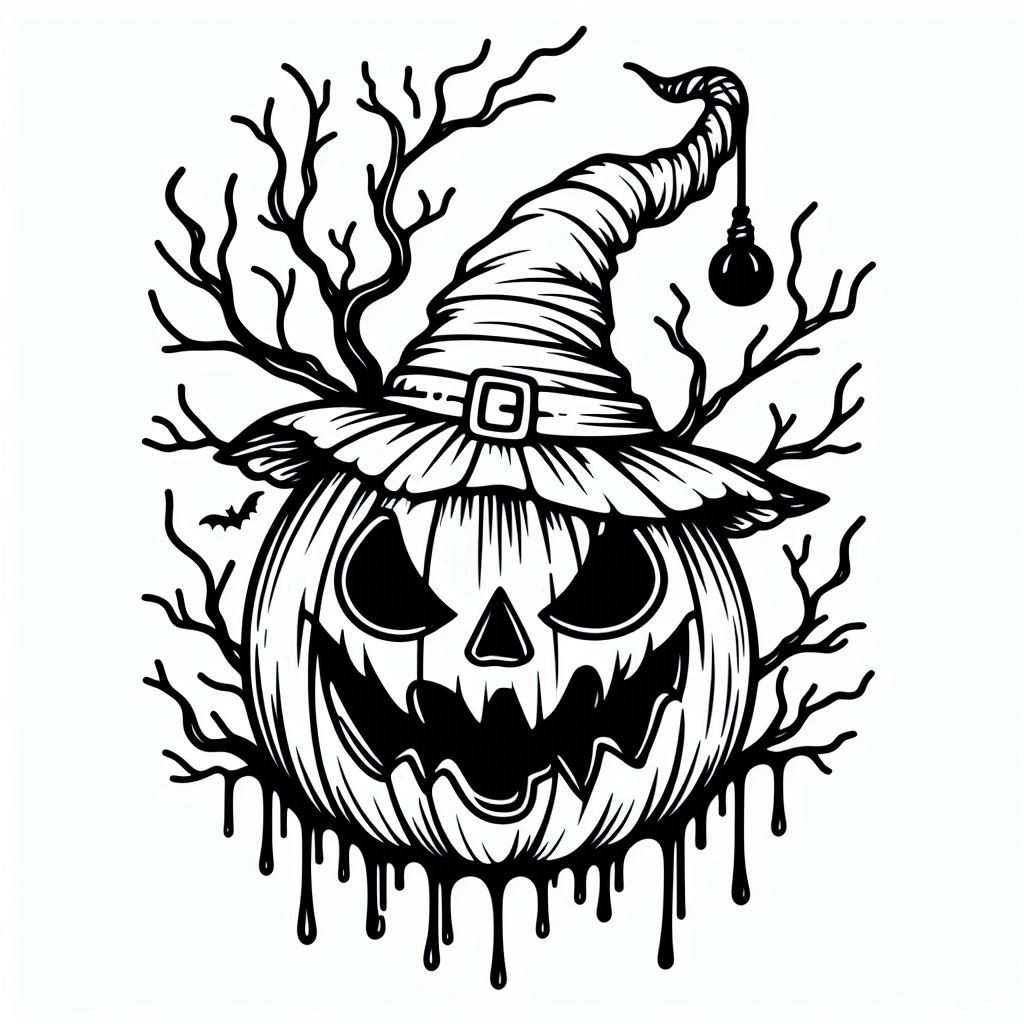 desenho de abobora do halloween para colorir e imprimir 29