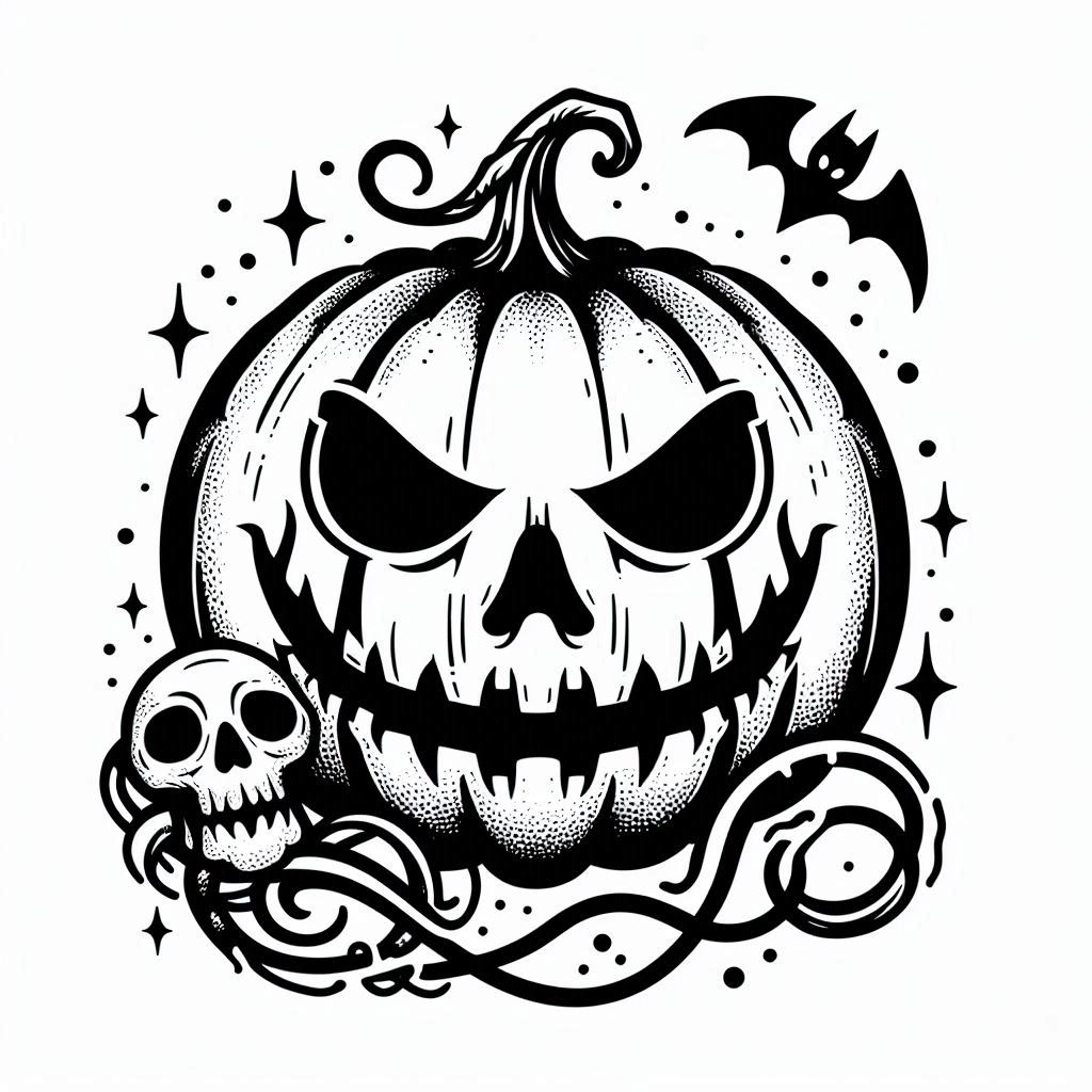 desenho de abobora do halloween para colorir e imprimir 31