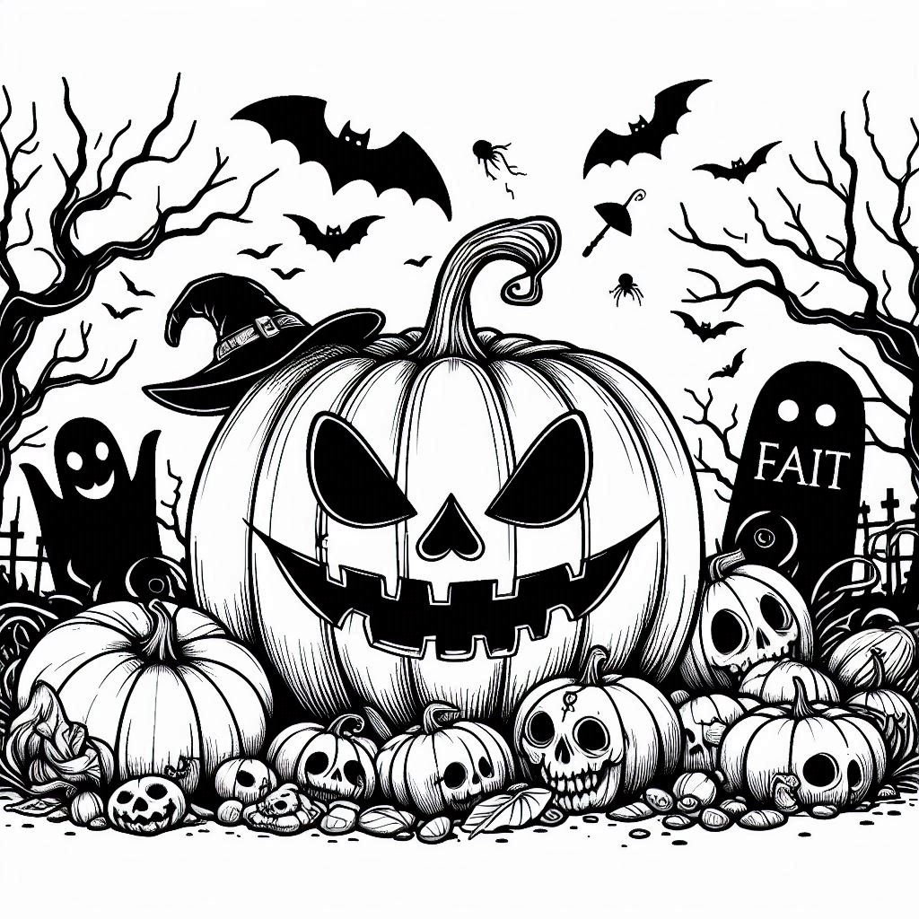 desenho de abobora do halloween para colorir e imprimir 32