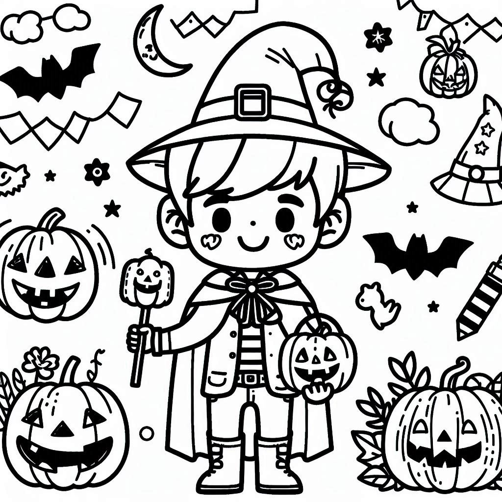 desenho de abobora do halloween para colorir e imprimir 37