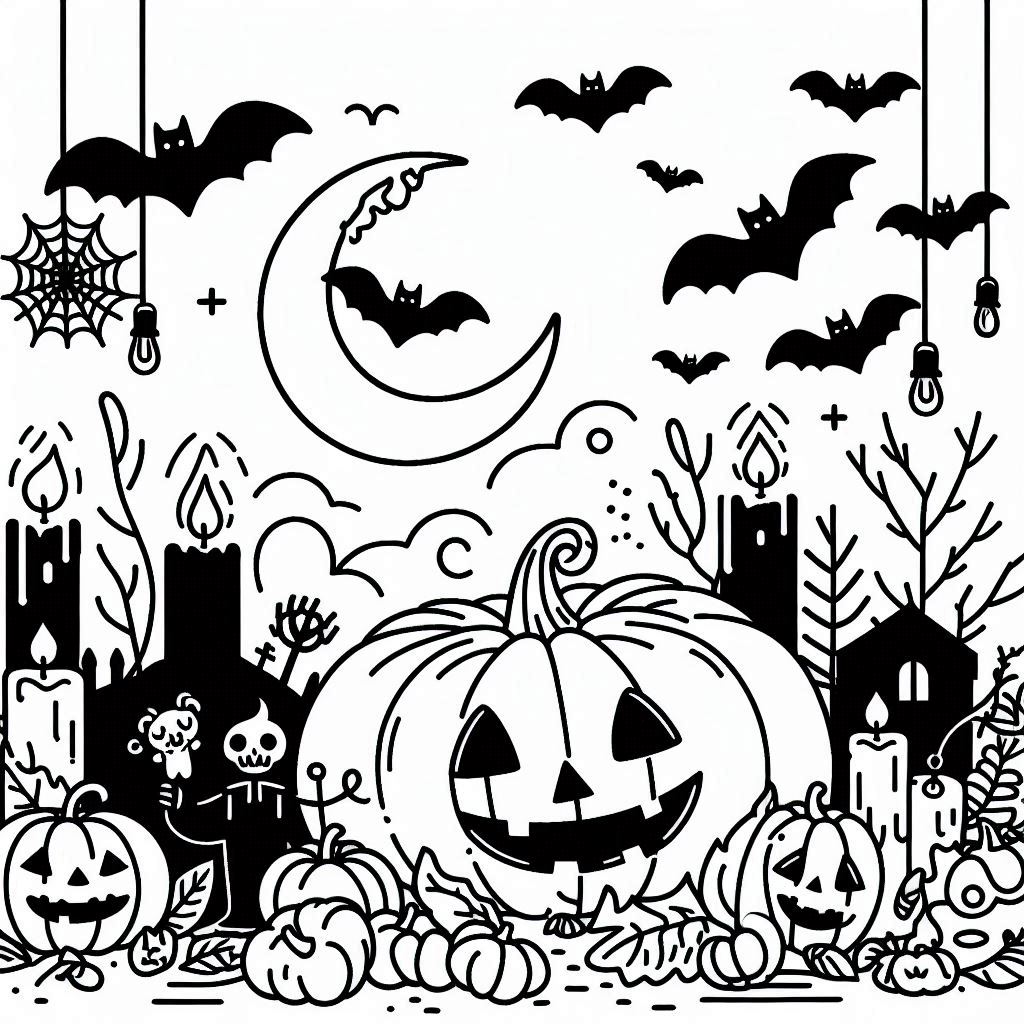 desenho de abobora do halloween para colorir e imprimir 41