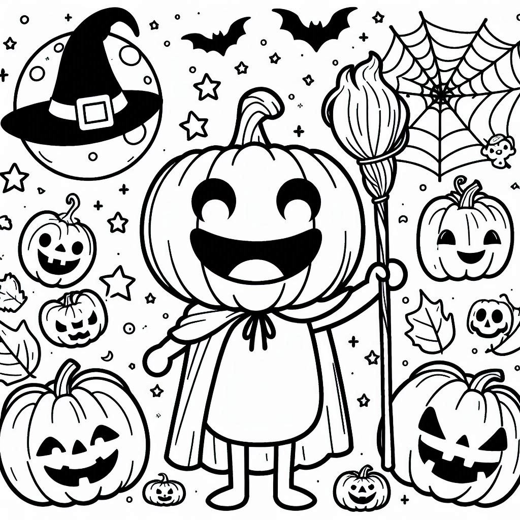 desenho de abobora do halloween para colorir e imprimir 43