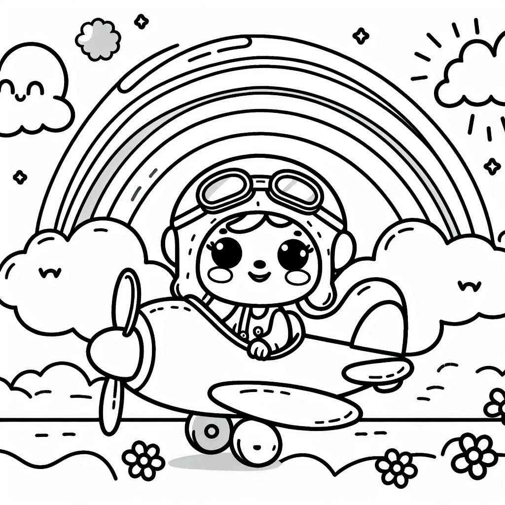 desenho do aviao para colorir e imprimir 15