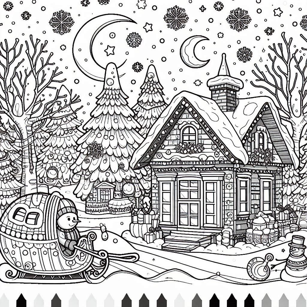 Desenhos de inverno para colorir (6)