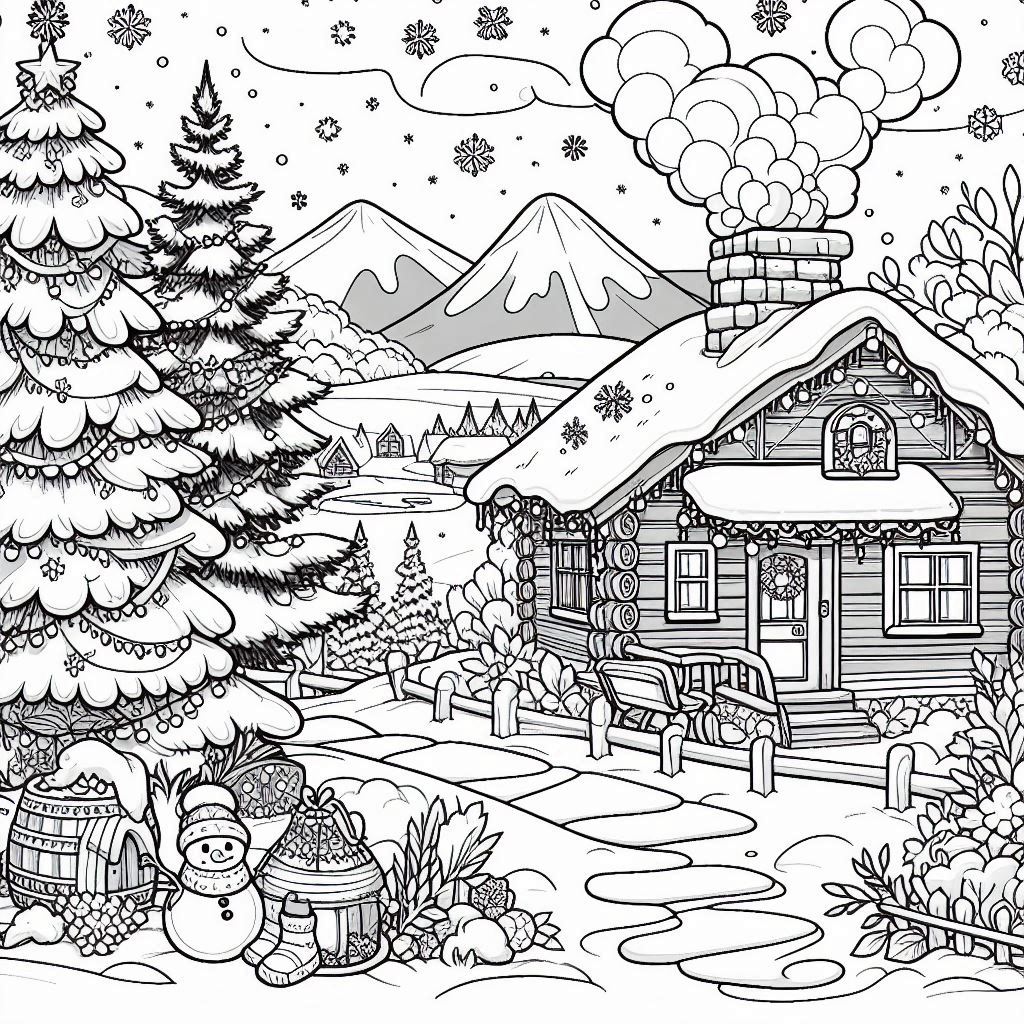 Desenhos de inverno para colorir (9)