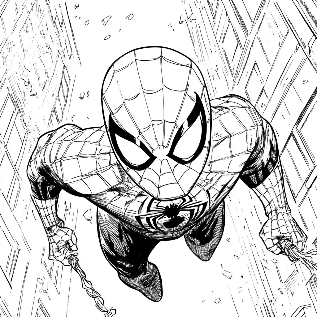 Homem Aranha para colorir (1)