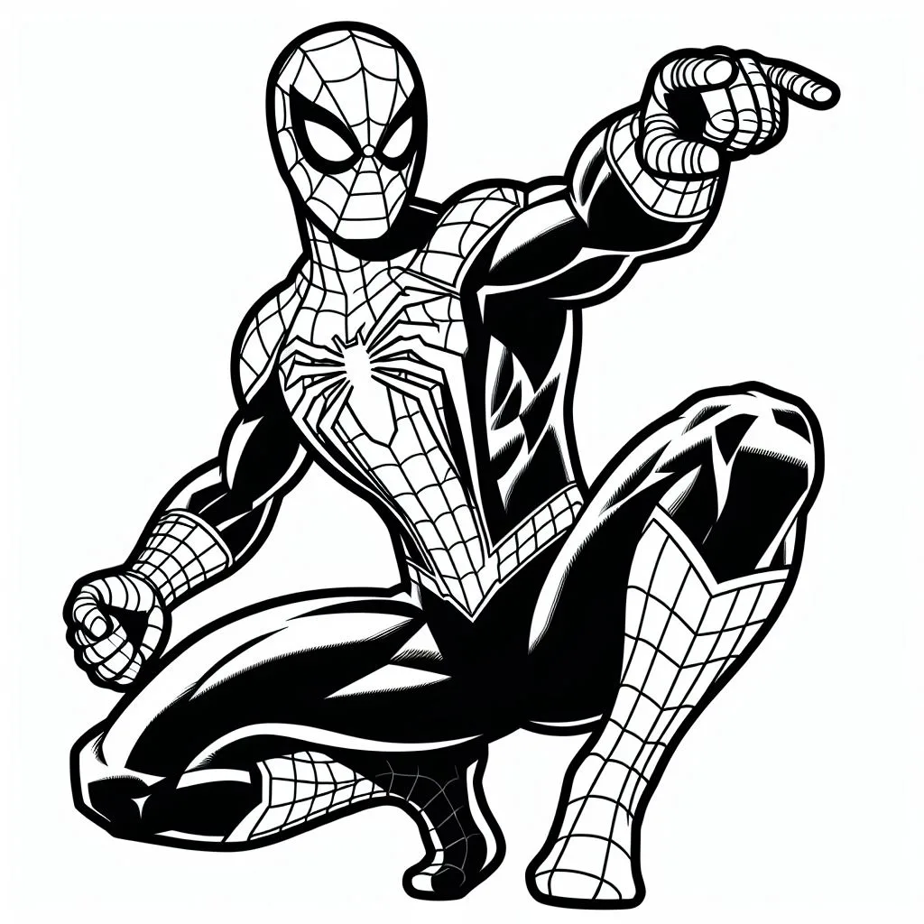 Homem Aranha para colorir (1)