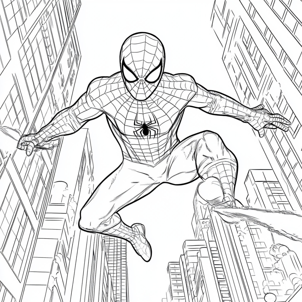 Homem Aranha para colorir (10)