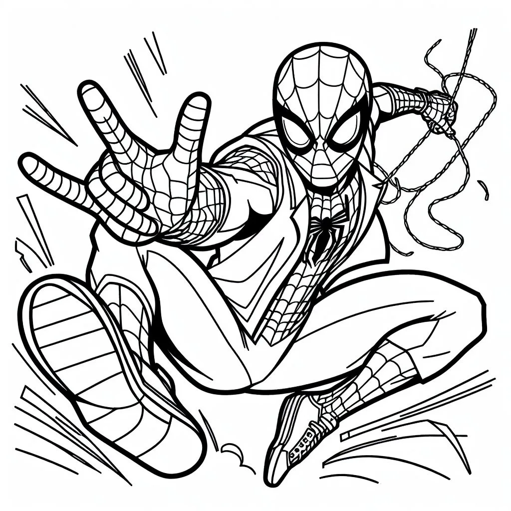 Homem Aranha para colorir (10)