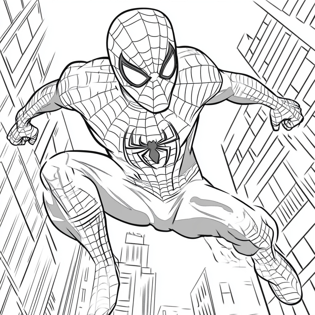 Homem Aranha para colorir (11)