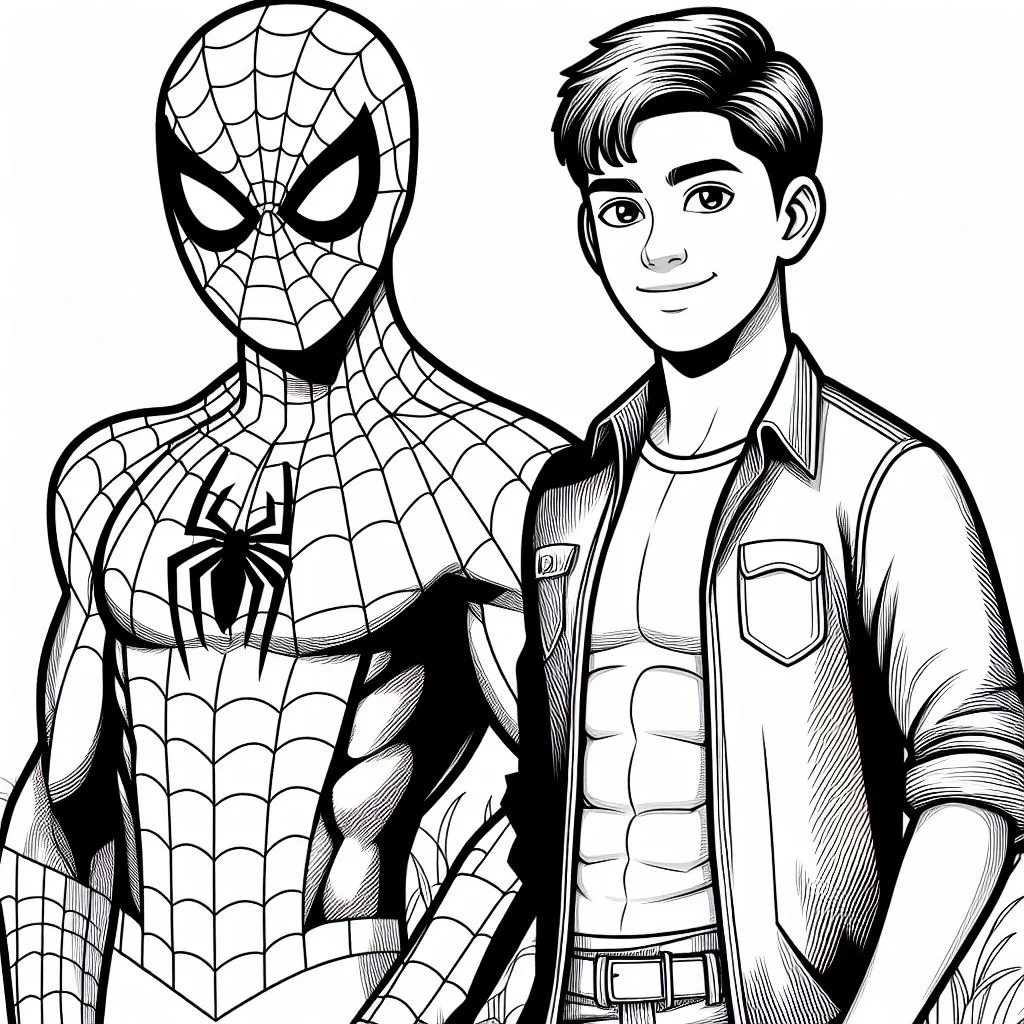 Homem Aranha para colorir (12)