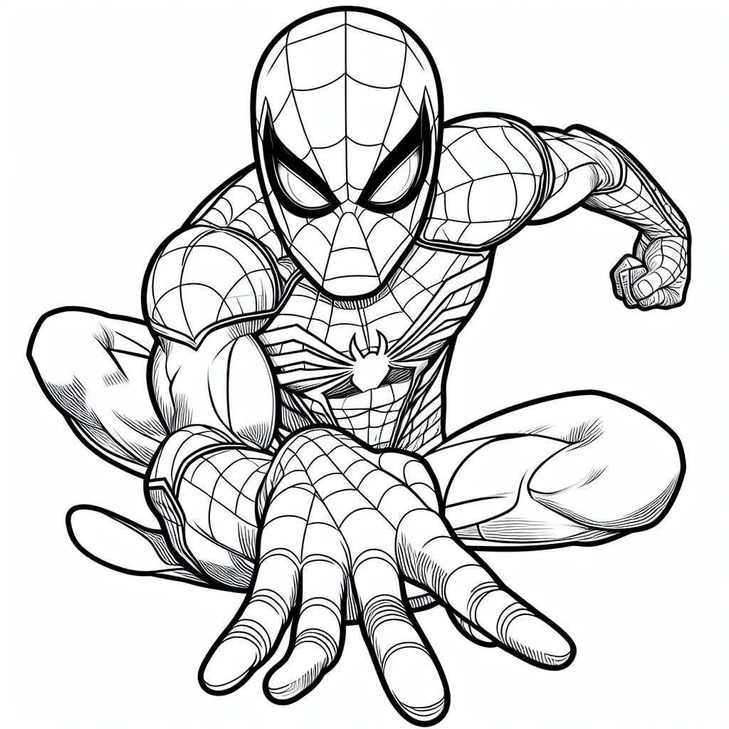 Homem Aranha para colorir (13)