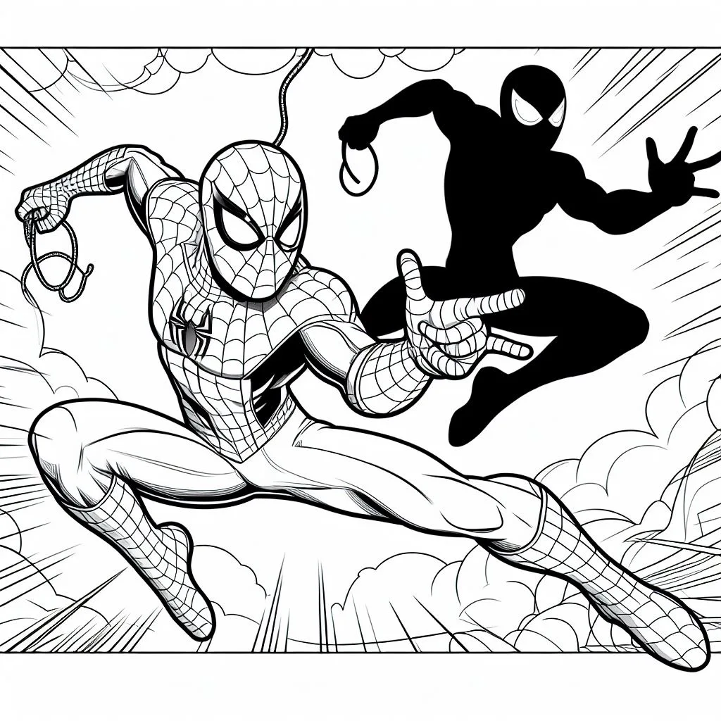 Homem Aranha para colorir (14)