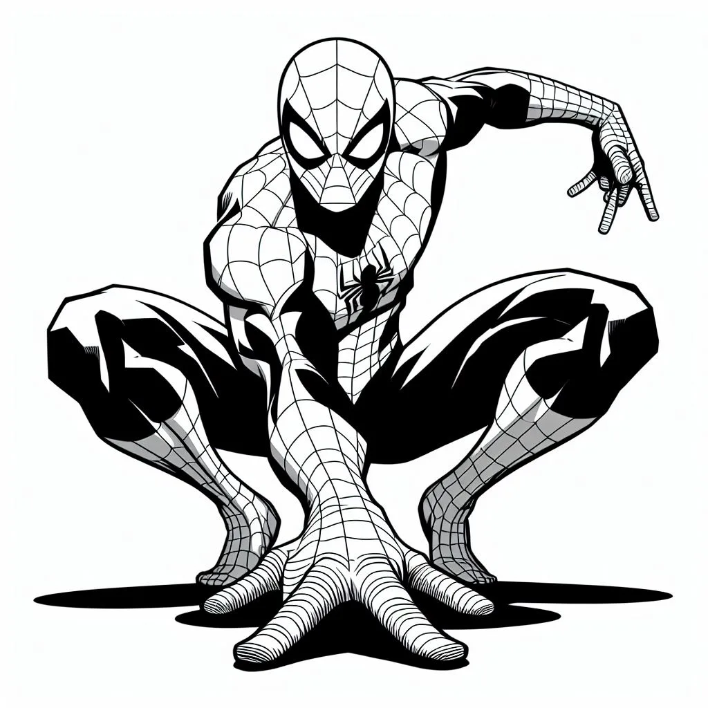 Homem Aranha para colorir (16)