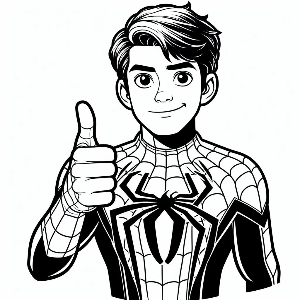 Homem Aranha para colorir (17)